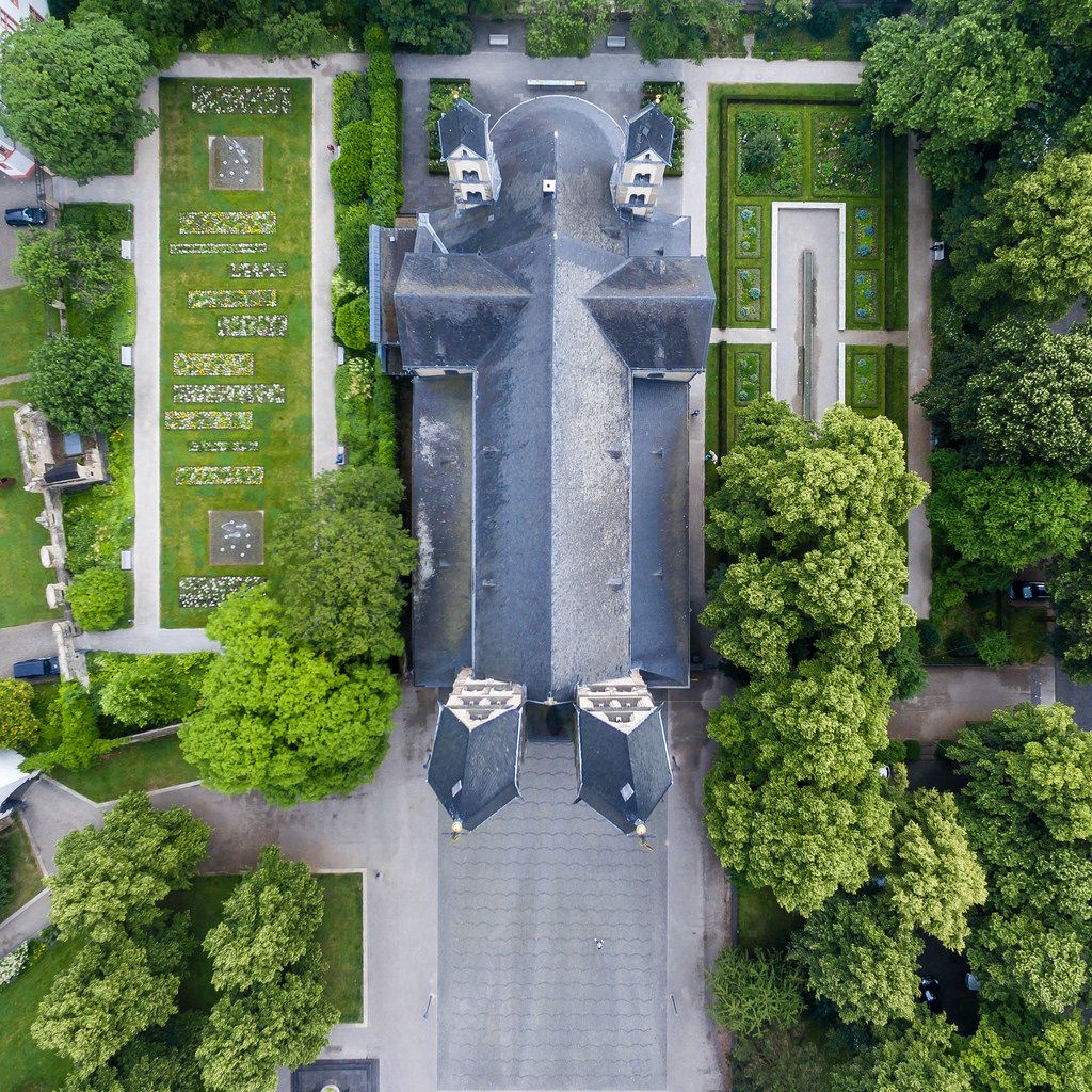 Bird's eye view of the Basilica of St. Castor