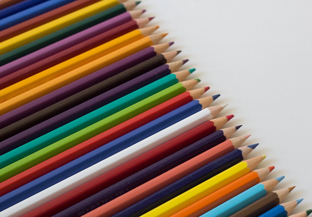 Bleistifte verschiedener Farben