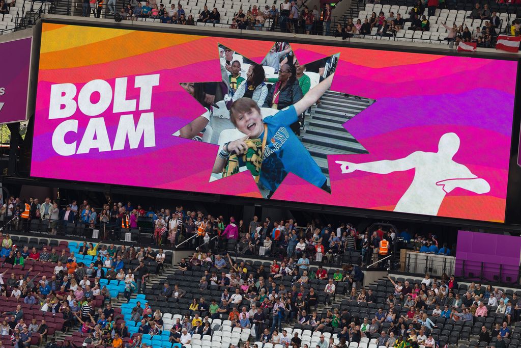 Bolt Cam bei den IAAF Leichtathletik-Weltmeisterschaften 2017 in London