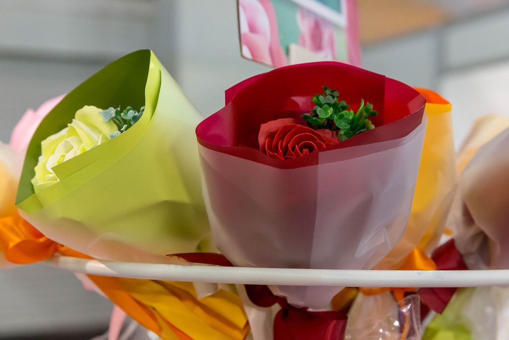 Bouquets mit künstlichen Rosen - IAW Köln 2018