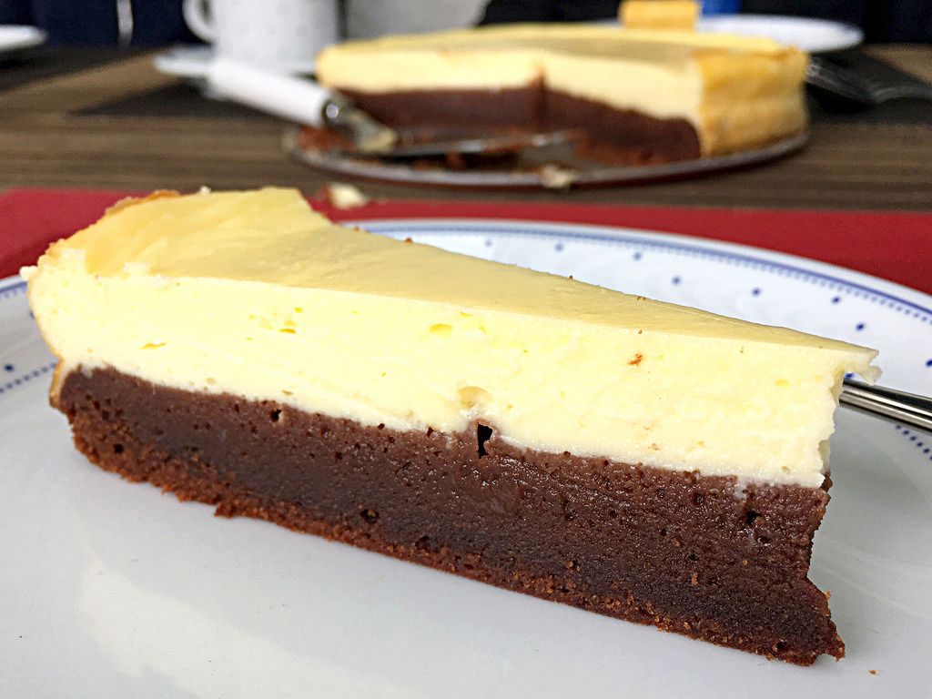 Brownie-Cheesecake Kuchen