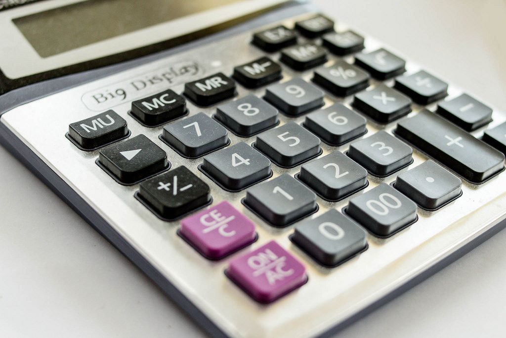 Calculator , close up