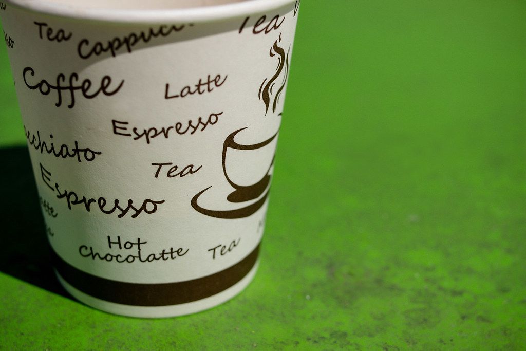 Close Up Photo of Take Away Paper Coffee Cup