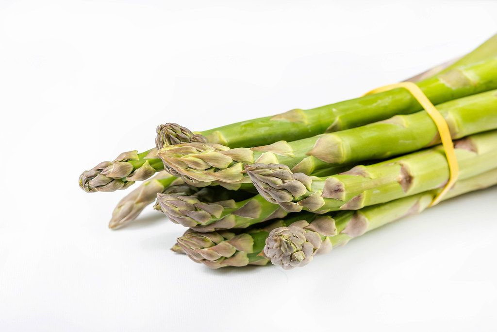Closeup of Fresh Green Asparagus