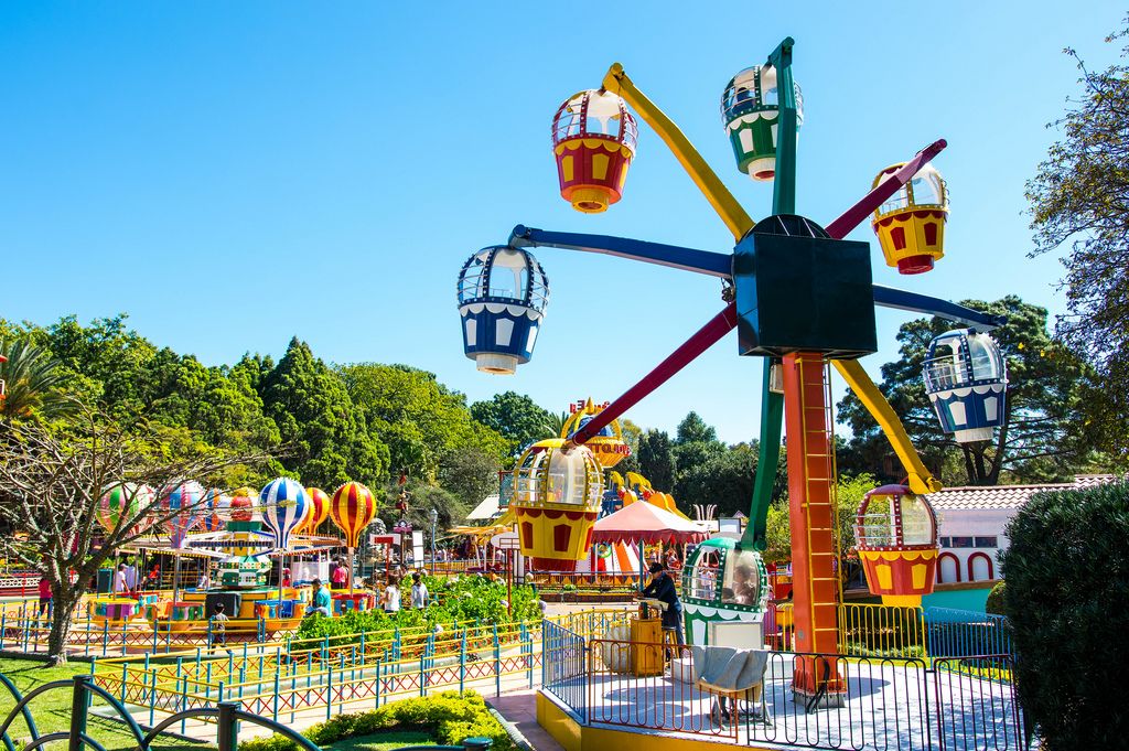 Colorful kids games in an amusement park (Flip 2019) (Flip 2019) Flip 2019