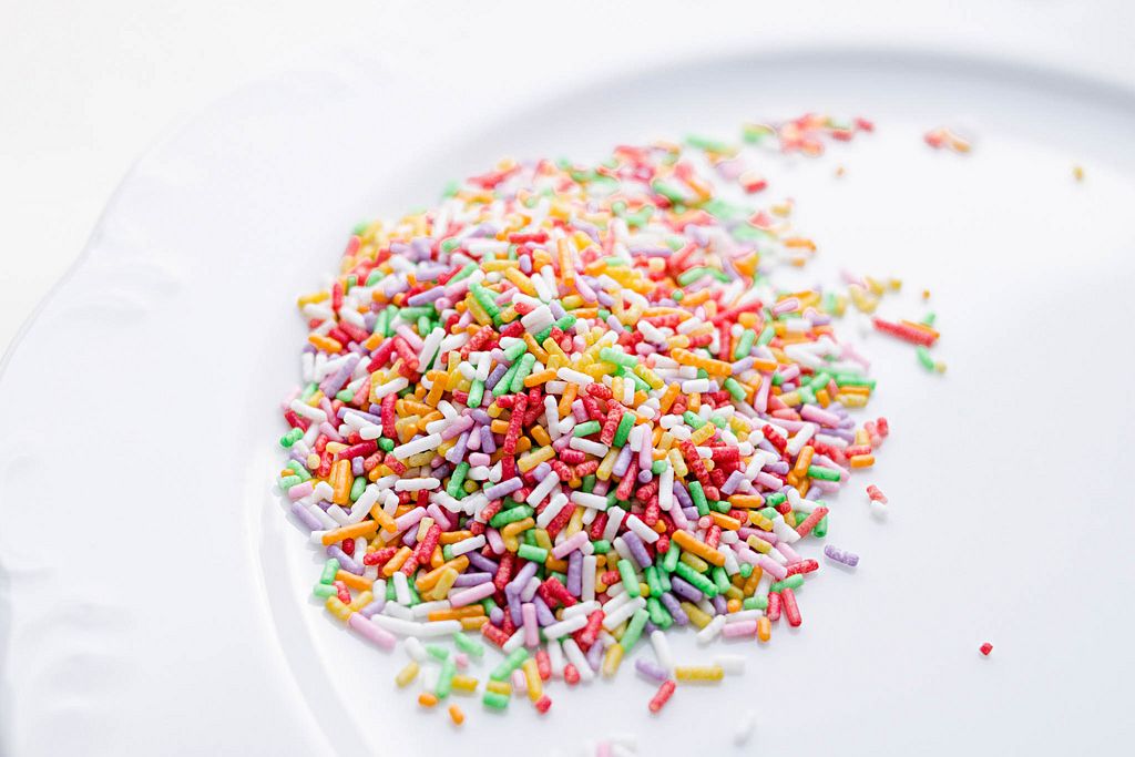 colorful sprinkles, close up
