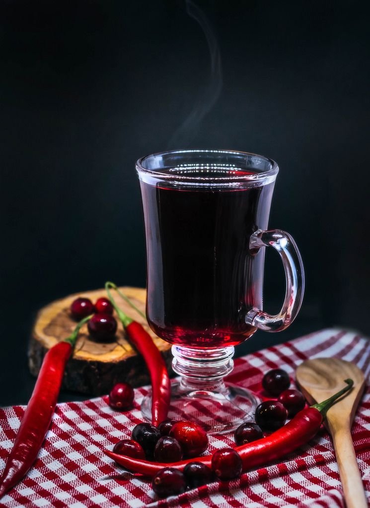 Cranberry And Chilly Hot Drink