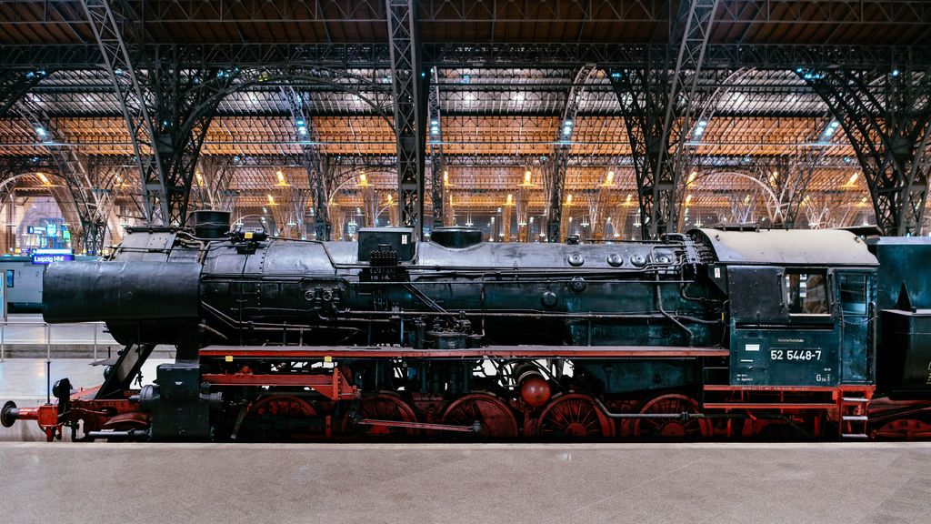 Dampflokomotive Seite