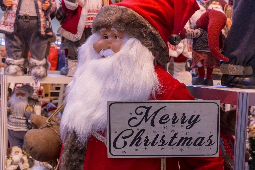 Deko Weihnachtsmann mit Commons \
