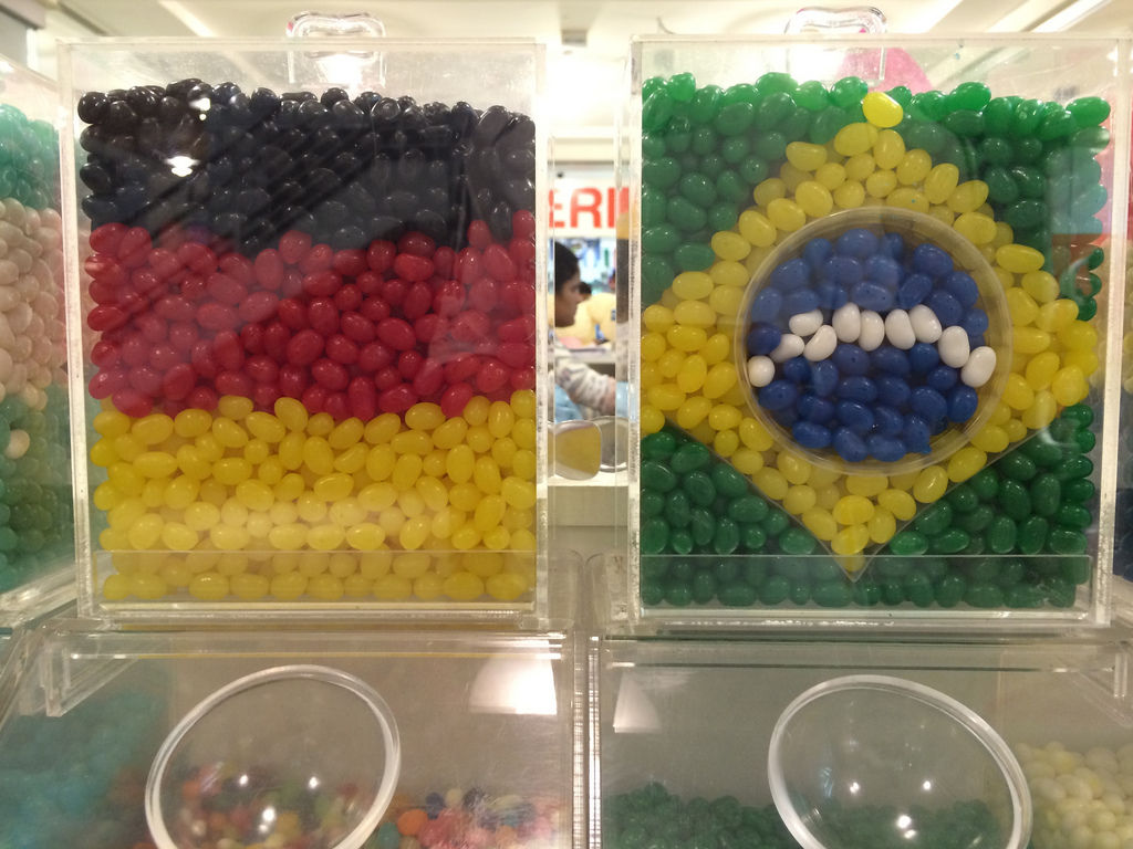 Deutschland gegen Brasilien aus Zucker