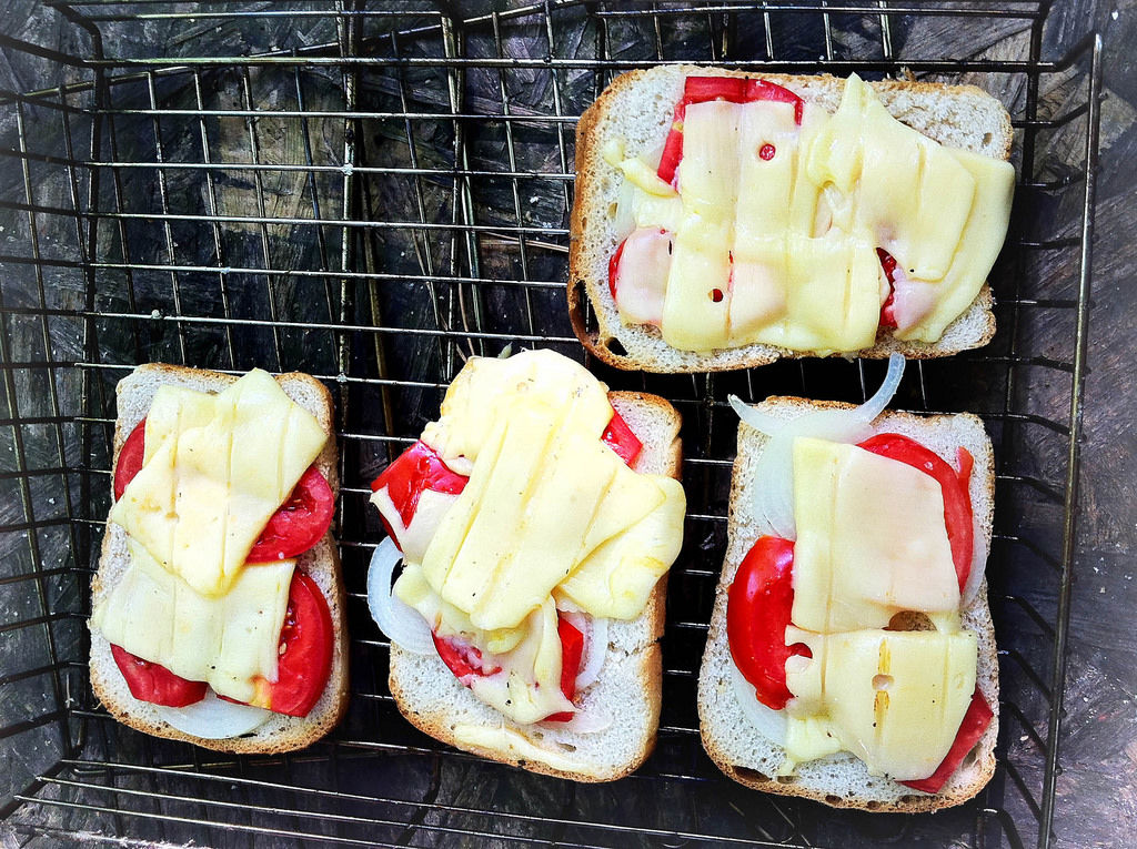 Die Sandwiches auf dem Grill - Creative Commons Bilder