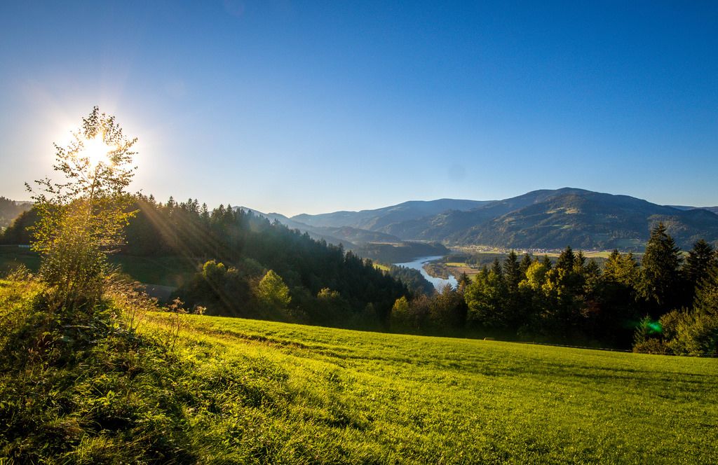 Drava valley in Slovenia