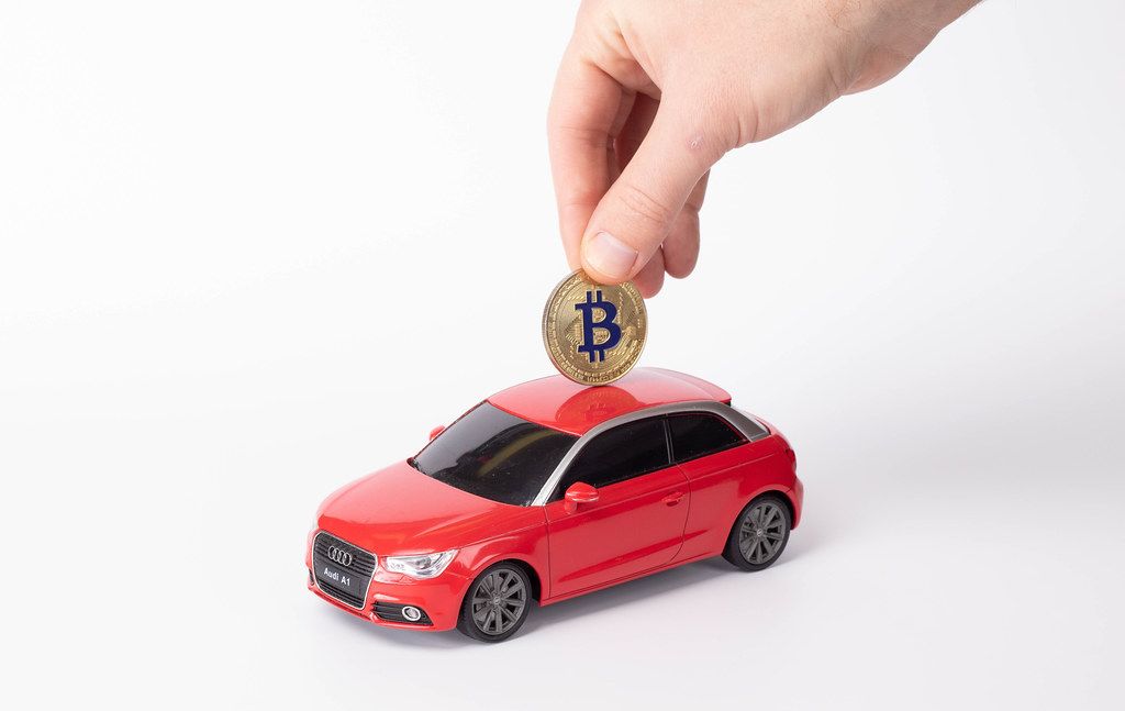 Einen Bitcoin ins Auto einwerfen