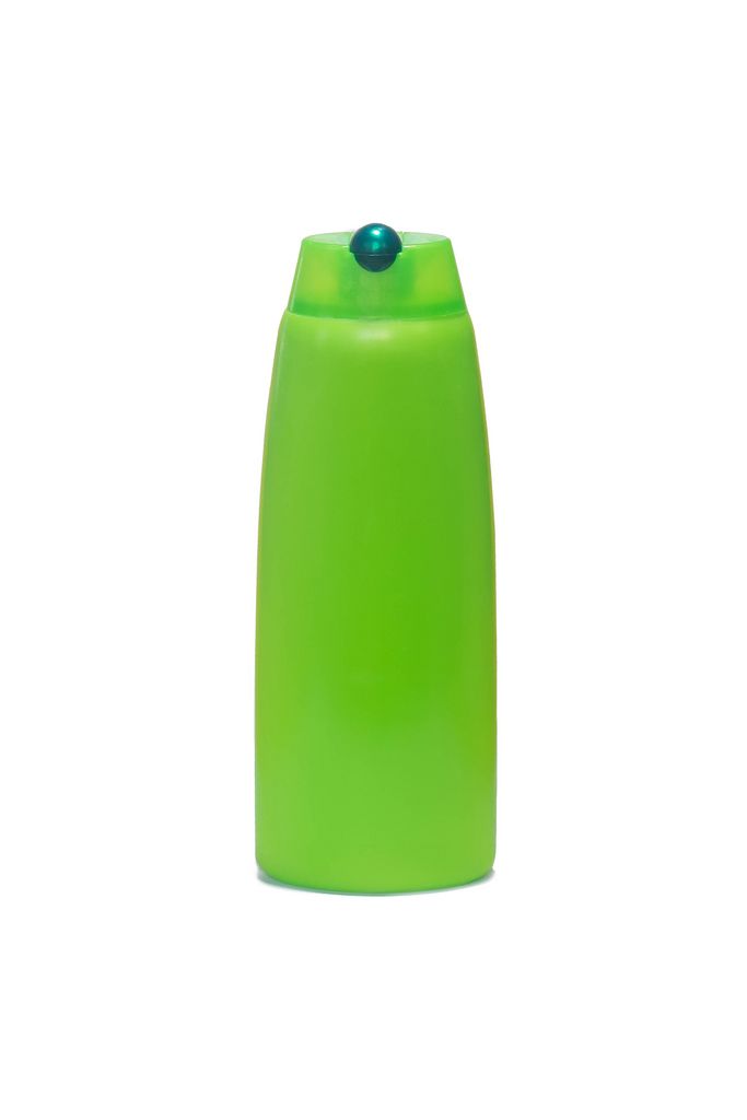 Empty shampoo plastic bottle isolated on white background (Flip 2019) (Flip 2019) Flip 2019