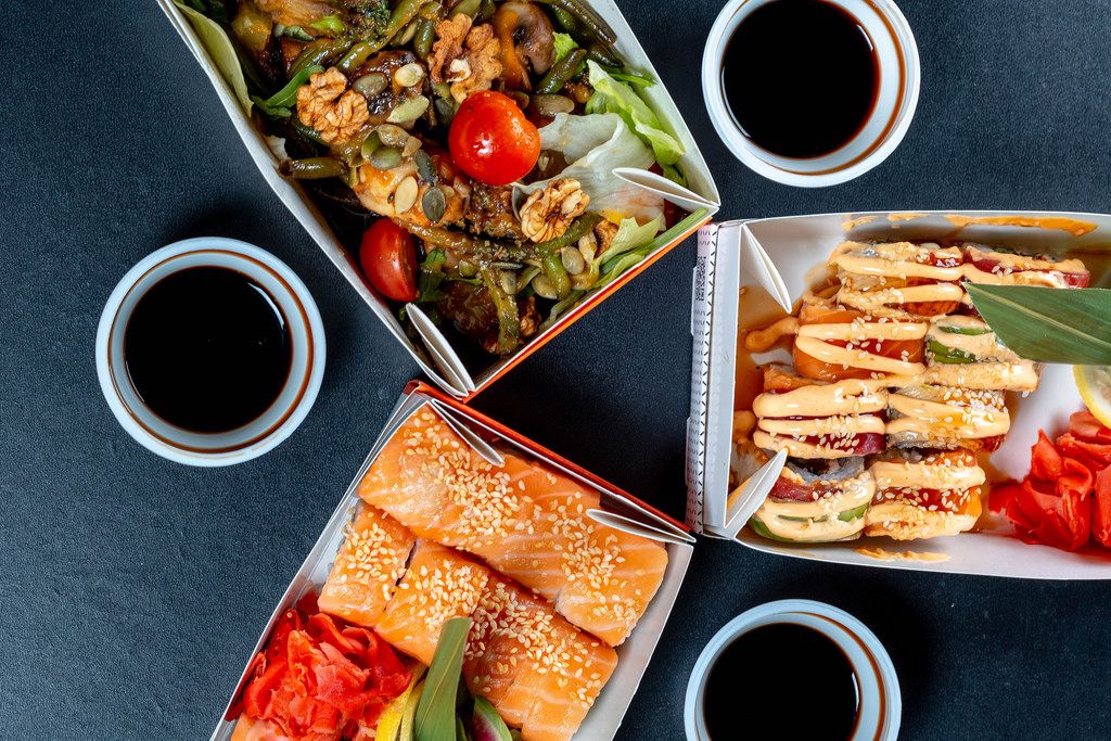 Essen in Boxem vom China Restaurant - Aufsicht