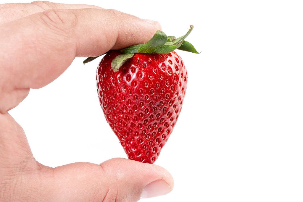 Fresh Red Strawberry in the hand