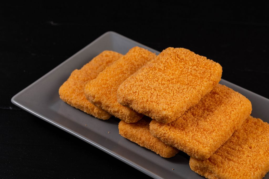 Fried Cheese on the square plate