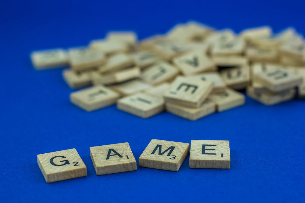 Game Written with Wood Letters