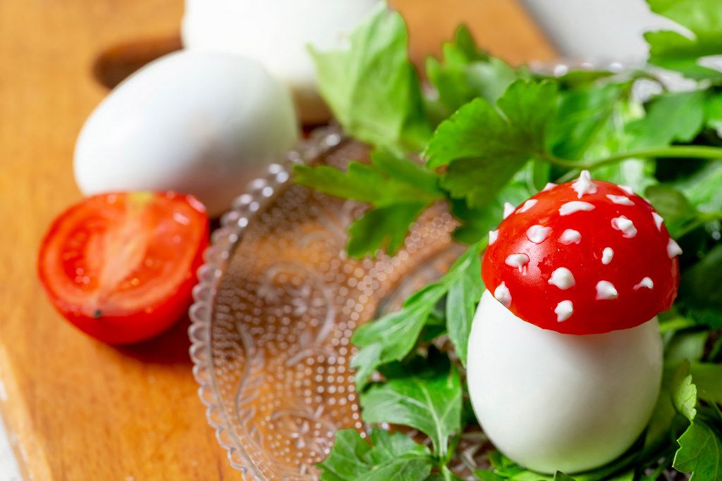 Gefüllte Eier mit Sardinen - Creative Commons Bilder