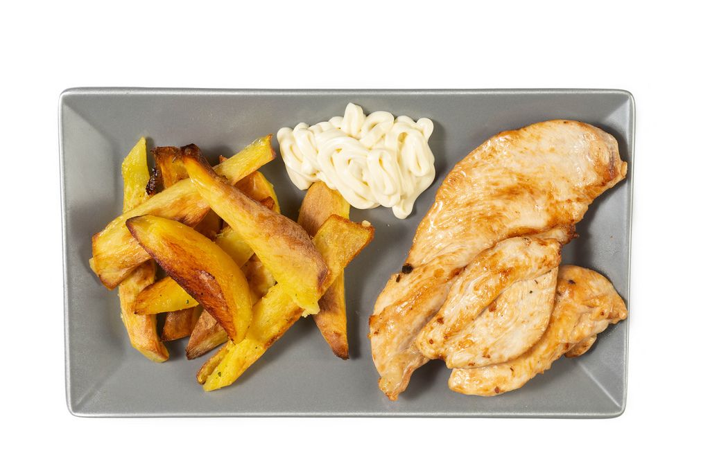 Grilled Chicken White Meat with French Fries