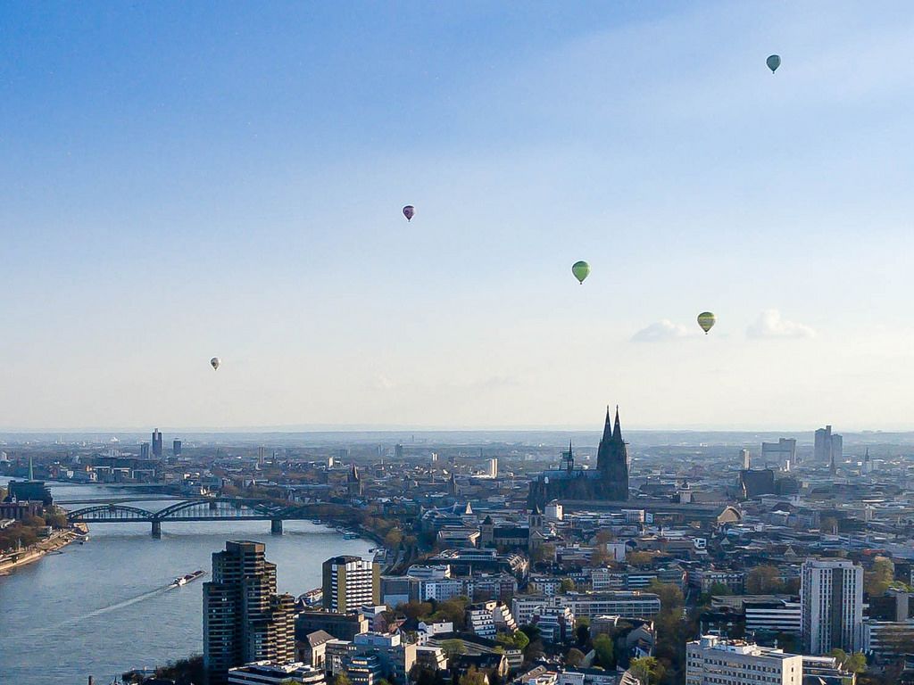 Hot Air Ballons in Cologne, Germany