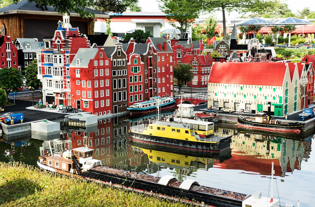 Lego replica of a european city