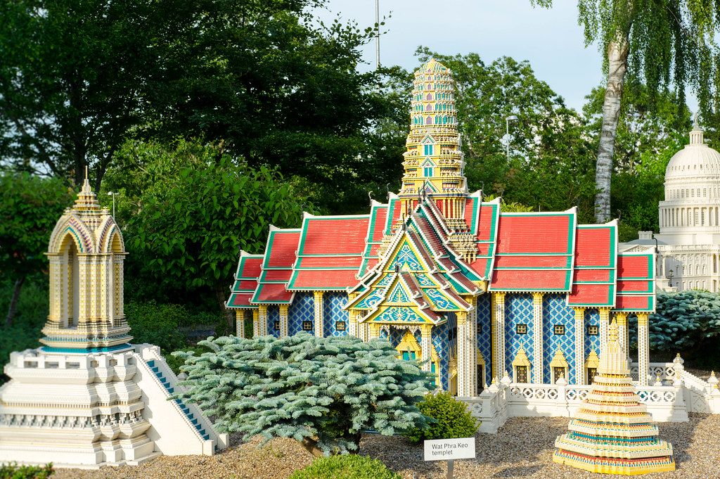 Lego replica of the Wat Phra Keo temple
