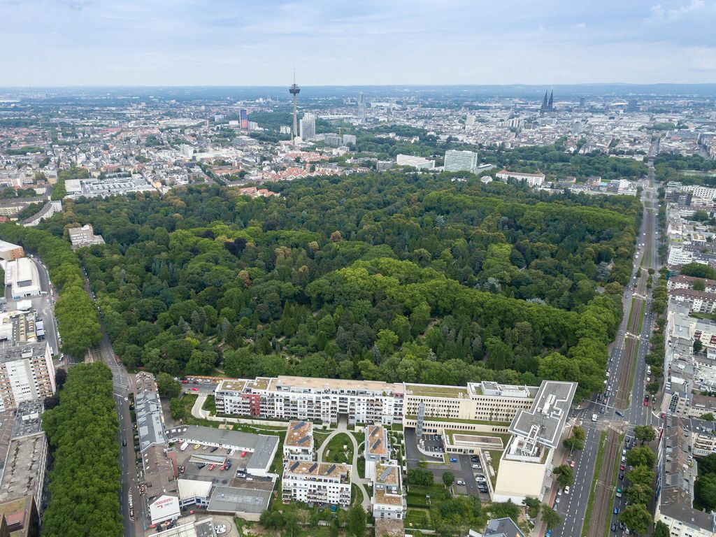 Luftbild: Friedhof Melaten in Köln