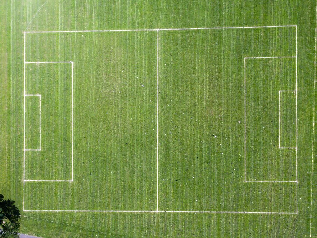 Luftbild: Fußballplatz