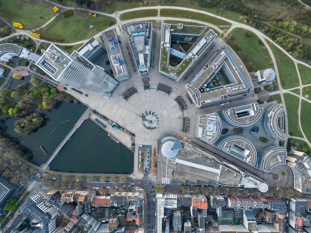 Luftbild: Mediapark Köln