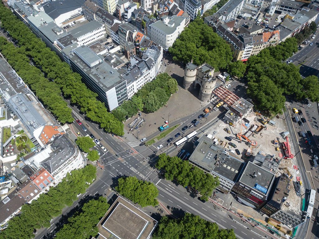 Luftbild: Rudolfplatz, Hahnentorburg und Kölner Ringe