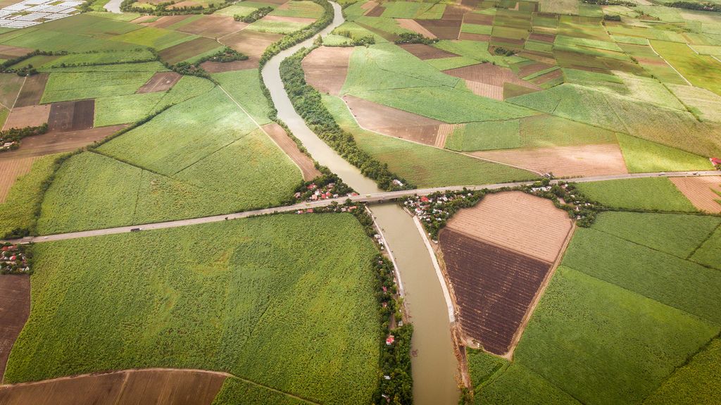 Malogo River surrounded by sugarcane fields in Victorias City