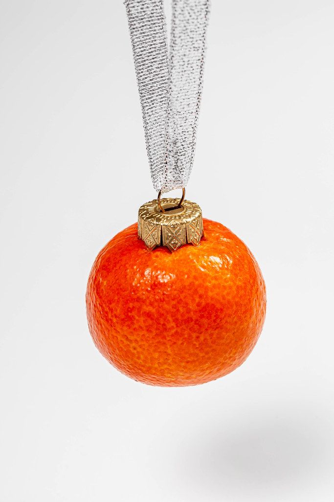 Mandarin fruit-Christmas toy for Christmas tree decoration (Flip 2019)