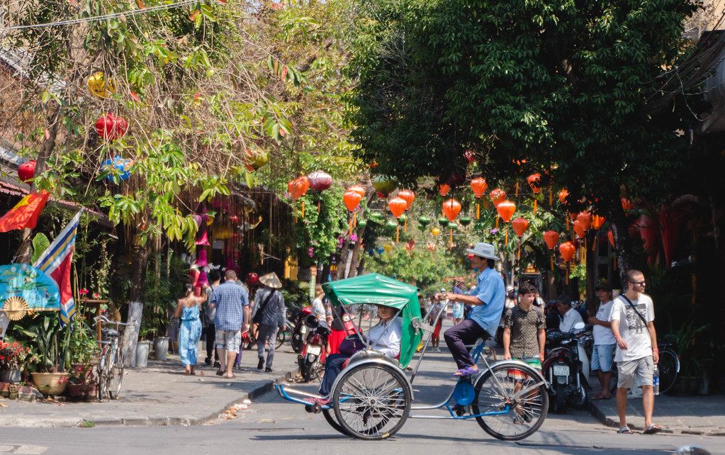 Men on Bicycle in Hoi Ann Street (Flip 2019)