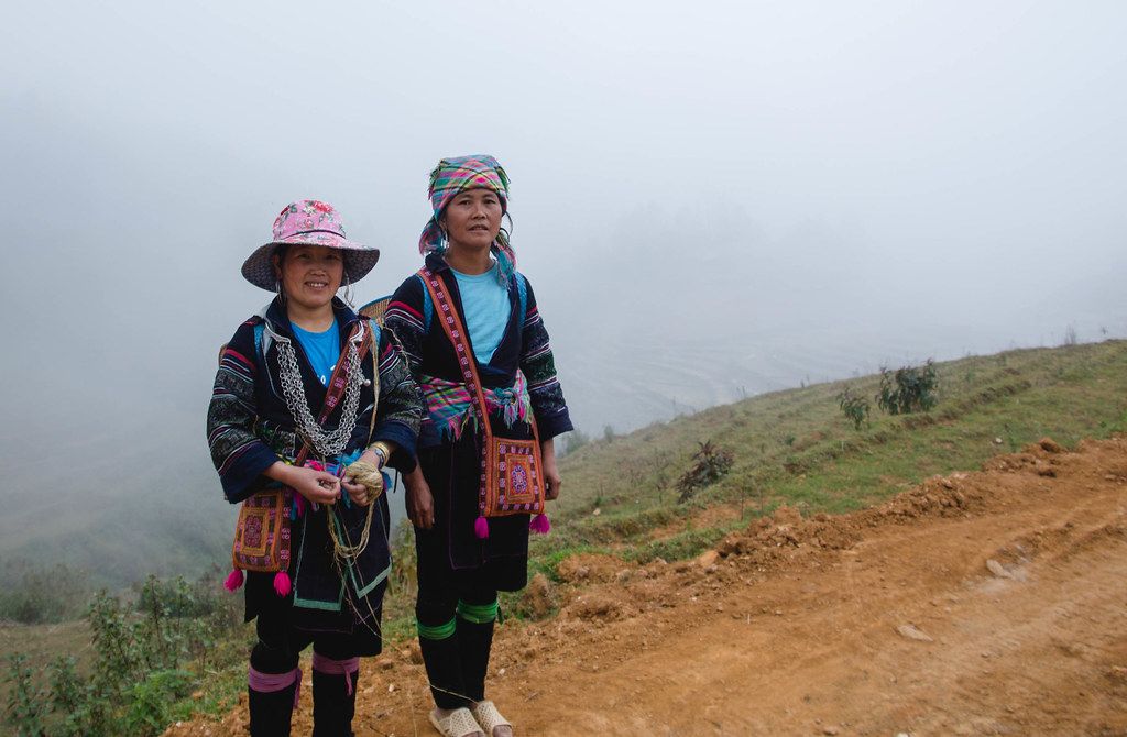 Minority Women inTradional clothes Vietnam