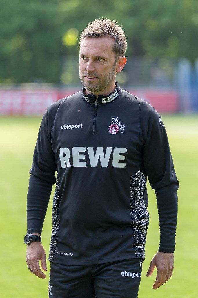 Nahaufnahme des neuen Interimstrainer des 1. FC Köln, André Pawlak, nach dem ersten Training mit der Mannschaft