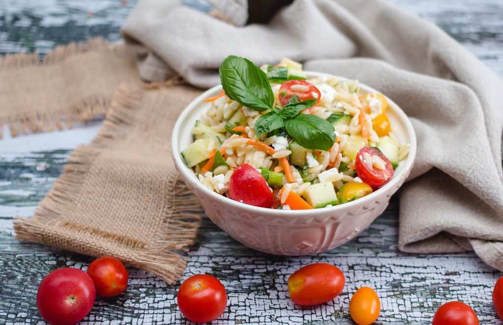 Orzo Salad with Tomato and Cucumber  (Flip 2019)