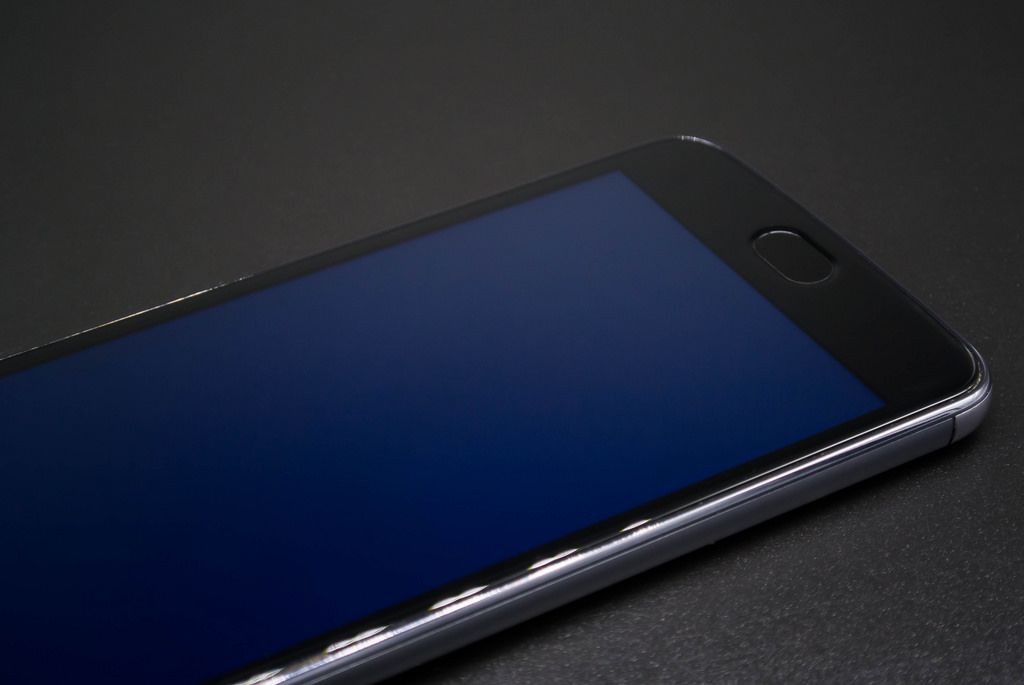 Phone screen emitting harmful blue light