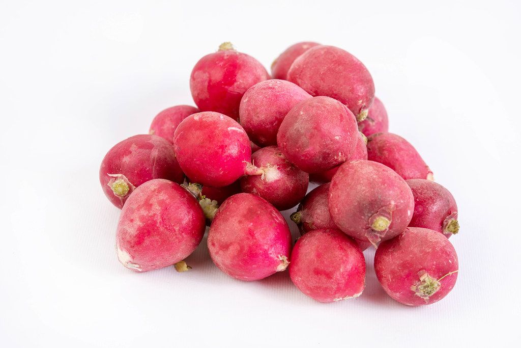 Pile of Healthy Fresh Red Radishes