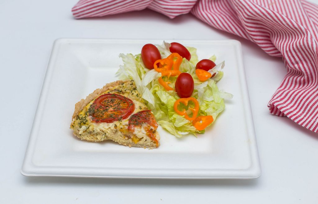 Quiche with Salad and Tomatoes  (Flip 2019) (Flip 2019) Flip 2019
