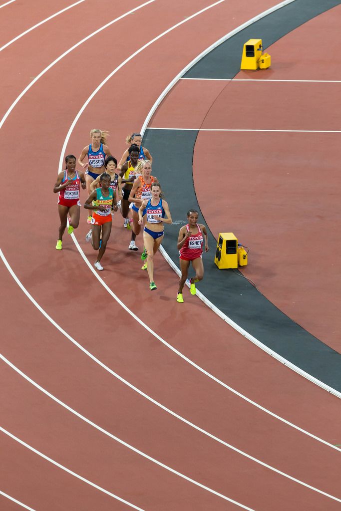 Shitaye Eshete, Molly Huddle und weiter 10.000-Meter-Läuferinnen bei den  IAAF Leichtathletik-Weltmeisterschaften 2017 in London
