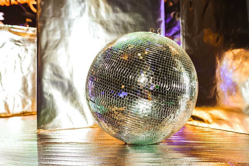 Silver Glitter Disco Ball On The Stage (Flip 2020)