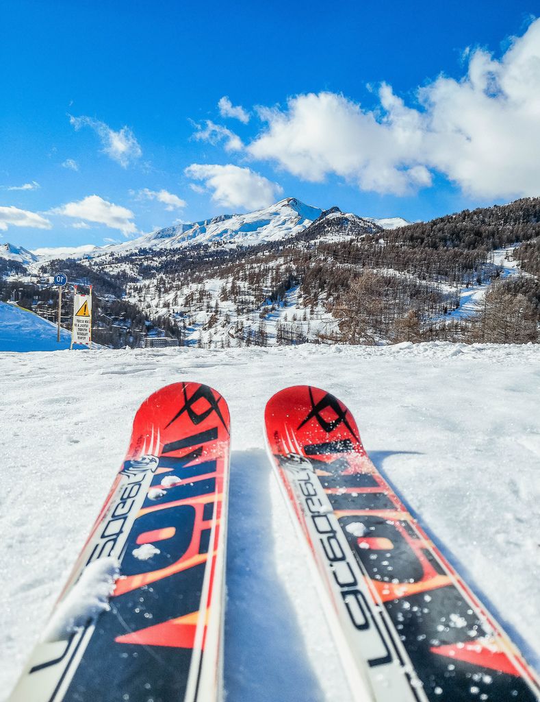 Skis in snow at Mountains (Flip 2019) (Flip 2019) Flip 2019