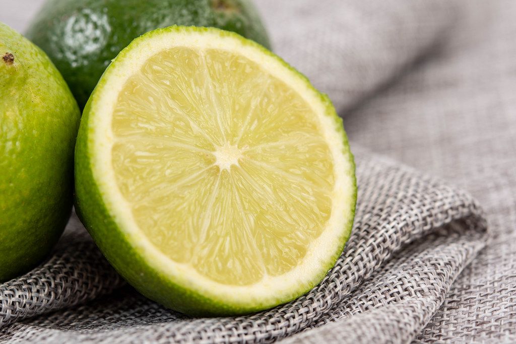 Sliced Fresh Green Limes closeup image (Flip 2019) (Flip 2019)