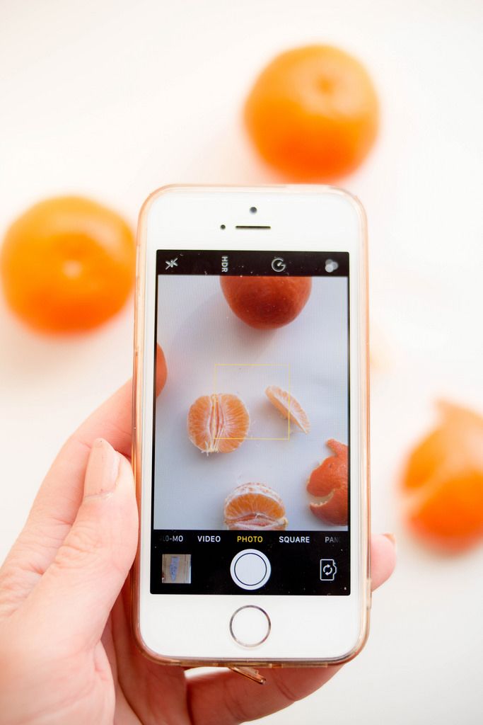Smartphone-Fotografie: Mandarinen mit dem iPhone fotografiert