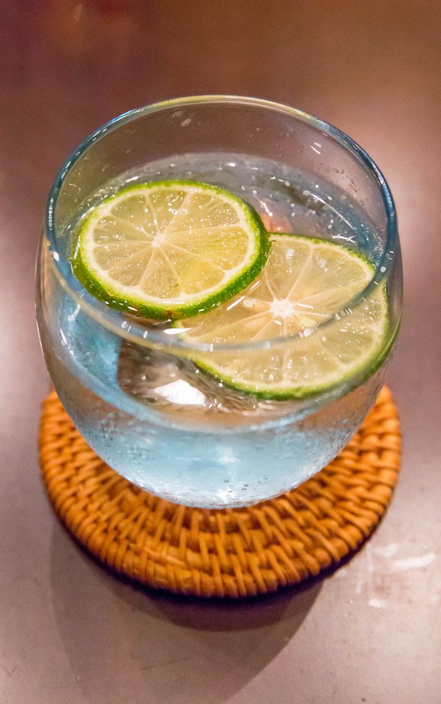 Sparkling Water with Lemon