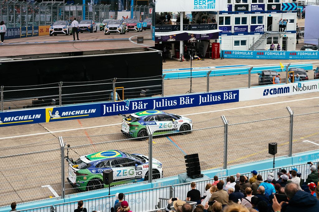Starting grid of Jaguar i-Pace eTrophy
