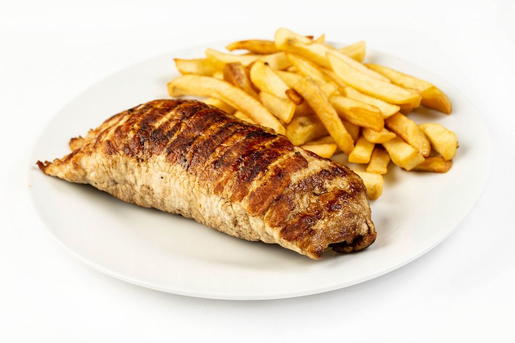 Stuffed pork Meat with French Fries (Flip 2019)