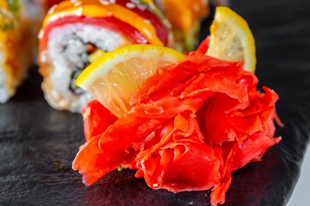 Sushi with pickled ginger - Creative Commons Bilder