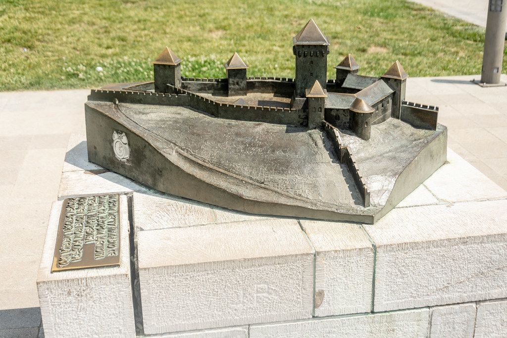 The model of the old fortress at Kalemegdan in Belgrade